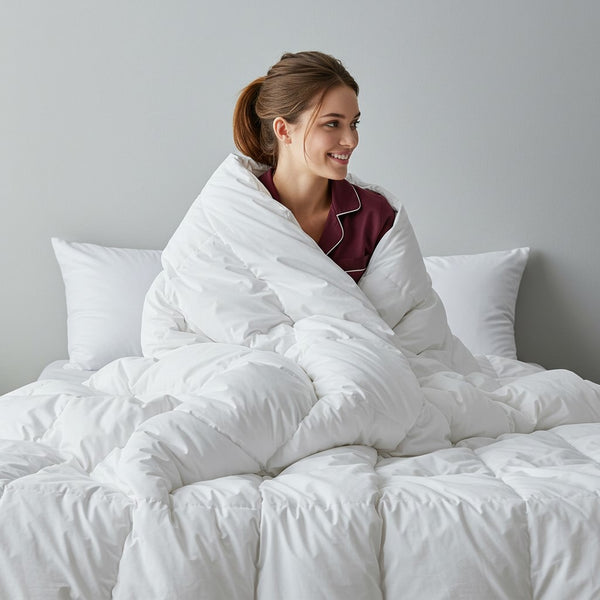 Natural Feather Hotel Quilt